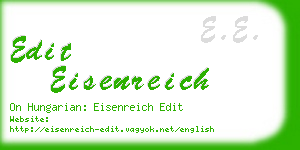 edit eisenreich business card